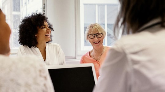 Women during business meeting in an office